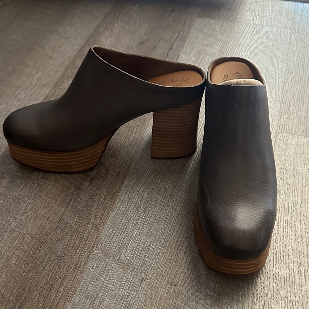 Kork-Ease Dark Brown Leather Slip-On Loafers - Picture 2 of 5